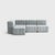 Not Yet Made - Made To Order Curt Modular Set - Flexible Small Corner Sofa - Barcelona - River - V3347/33 (Light Blue) by Ambivalenz, Set of 9 For Sale - Image 5 of 5
