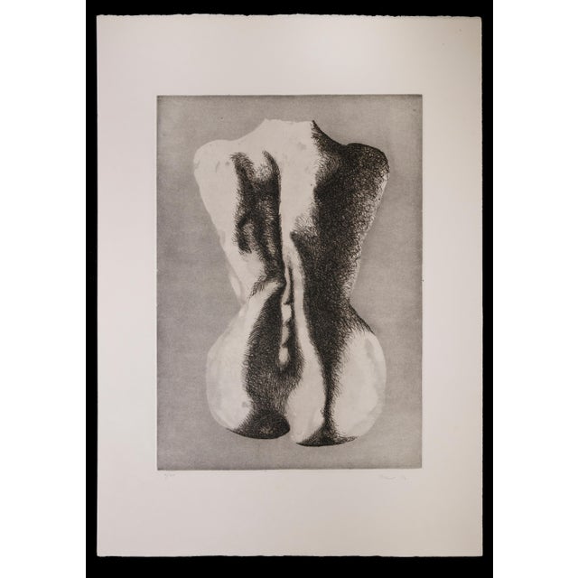 Woman from the Back is an etching on paper, realized by the Italian artist Giacomo Porzano (1925-2006). Hand-signed on the...