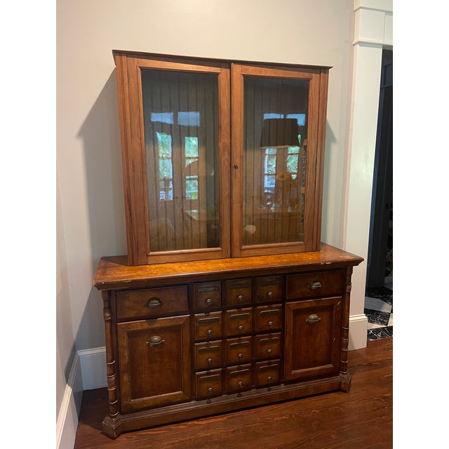 1940s Apothecary With Glass Door Shelved Top Chairish