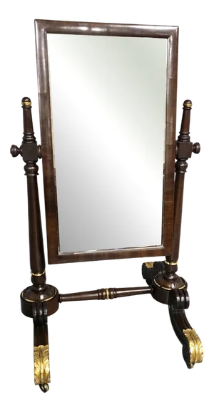 Regency Mahogany Cheval Mirror, 1810