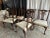 Carved Mahogany Chippendale Dining Chairs, Set of 6, White Faux Leather For Sale In Phoenix - Image 6 of 12