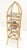 Bamboo & Leather Figural 13" Square Profile Dome Shape Etagere MINT For Sale - Image 10 of 13