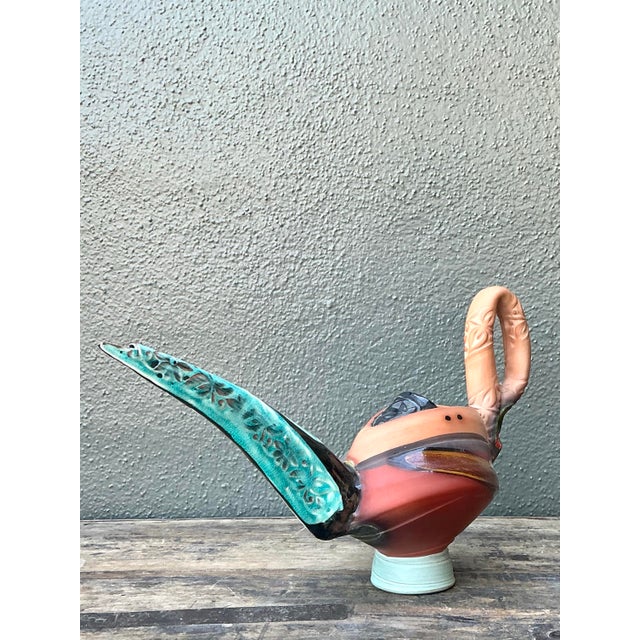 Ceramic Vintage Original Studio Pottery Vase For Sale - Image 7 of 12