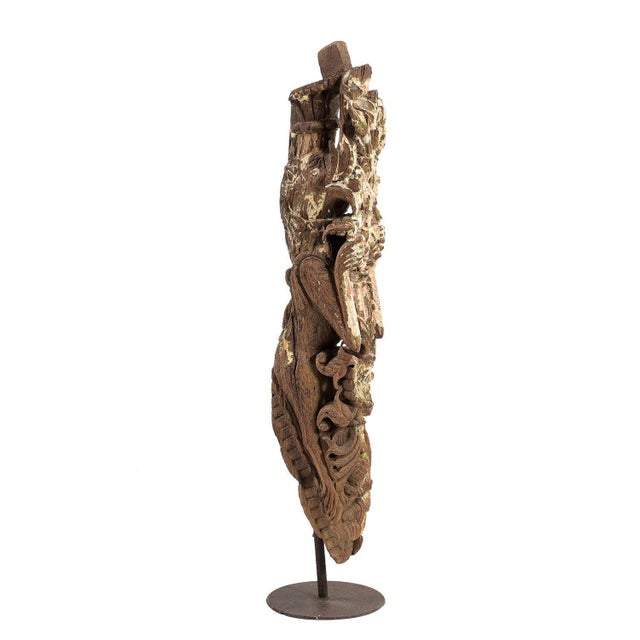 Dimensions: 6"W x 6"D x 26"H This piece utilizes old architectural elements and is handcrafted by artisans using basic...