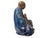 1980s Fine Chinese Shiwan-Style Ceramic Luohan Amitabha in Deep Sea Glaze For Sale - Image 5 of 13