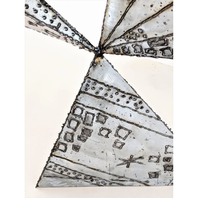 Metal 1990s Brutalist Welded Steel Table Sculpture For Sale - Image 7 of 13