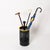 Black Special Edition Black and Yellow Cribbio Umbrella Stand attributed to Barbieri, Italy, 1980s For Sale - Image 8 of 11