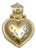 Vintage 14k Yellow Gold Heart Charm/Pendant For Sale