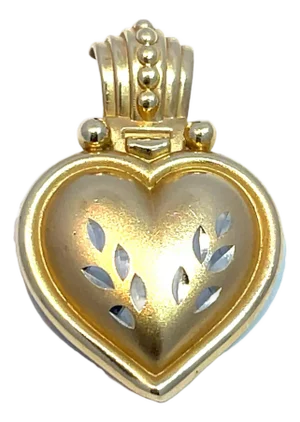 Vintage 14k Yellow Gold Heart Charm/Pendant