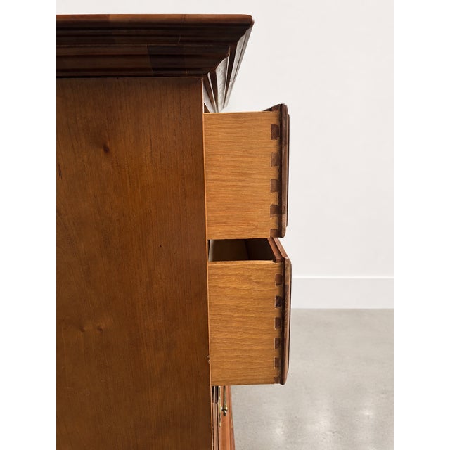 1960s Unique Furniture Makers 6 Drawer Tallboy For Sale - Image 4 of 10