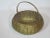 Farmhouse Vintage Round Woven Brass Basket For Sale - Image 3 of 7