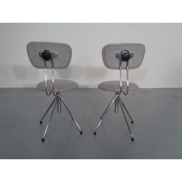 1960s Set of Adjustable Swivel Chairs, 1960s For Sale - Image 5 of 18