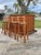 Vintage Wood and Bamboo Tiki Dry Bar Set + Four Matching Swivel Bamboo Stools For Sale - Image 4 of 12