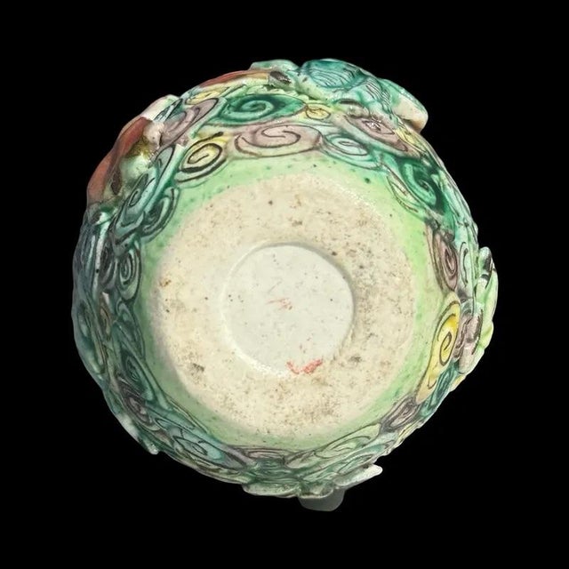 Chinese Qing Dynasty Famille Rose Reticulated Porcelain Vase Eight Immortals Fencai Antique Bottle Vase For Sale - Image 9 of 9