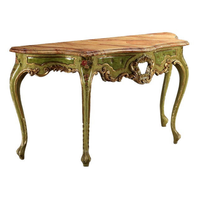 Venetian Baroque Style Console Table For Sale