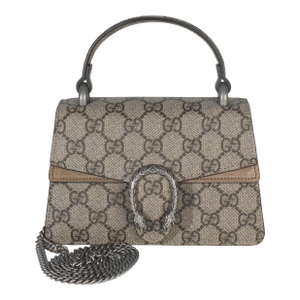 Beige GG Supreme Canvas Mini Dionysus Top Handle Bag