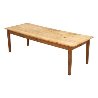 French Country House Style Rustic Pine Work Table For Sale