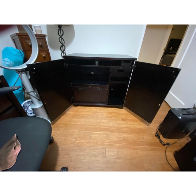 Mid-Century Modern Crate and Barrel Secretary Desk For Sale - Image 3 of 5