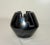 Native American Vintage Vida Baca Native American Zuni Carved Black Pottery Turquoise Stone Bowl For Sale - Image 3 of 10