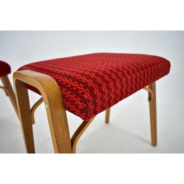 Set of Beech Stools by Ludvik Volak attributed to Drevopodnik Holesov, Czechoslovakia, 1960s For Sale - Image 3 of 16