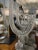 Transparent Murano Glass 6 Arm Chandelier For Sale - Image 8 of 9