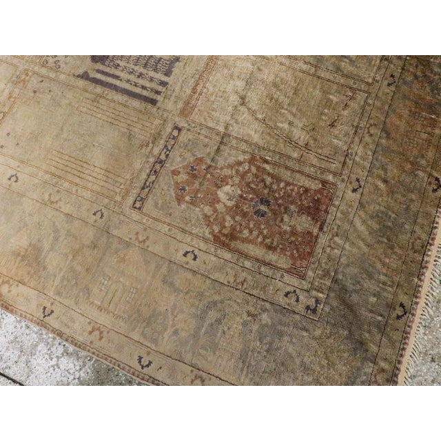 Galerie Shabab Collection Early 20th Century Turkish Silk Kayseri Rug For Sale - Image 9 of 10