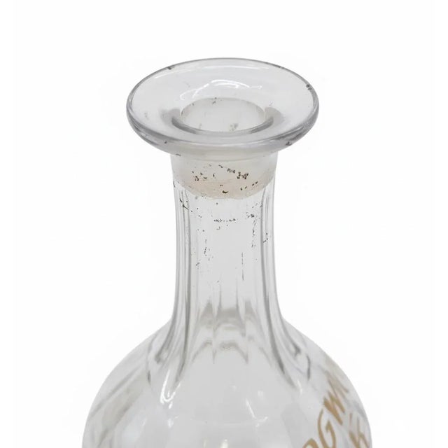 Victorian Antique 1890s “Sedgwick Rye” Whiskey Decanter – Hand-Painted Bar Back For Sale - Image 3 of 6