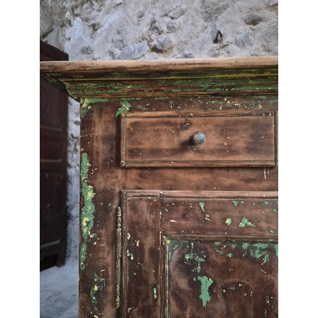 18th Century Rustic French Walnut Buffet Cabinet For Sale - Image 5 of 18