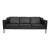 Black Model 2213 3-Seater Sofa in Leather by Børge Mogensen for Fredericia For Sale - Image 8 of 8