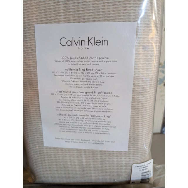 Yves Saint Laurent Pom.Pom Duvet Shams Calvin Klein Fitted Sheet Dust Ruffle Set Discontinued For Sale - Image 13 of 15