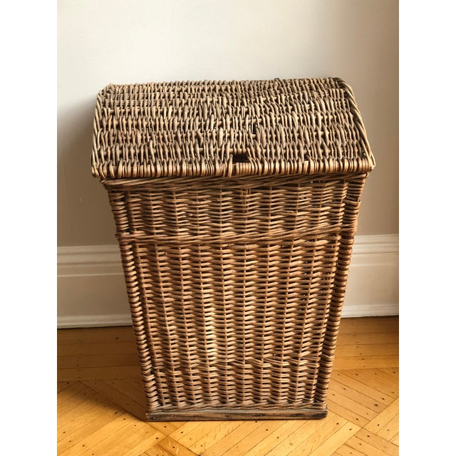 Large Antique Wicker Storage Hamper Chairish
