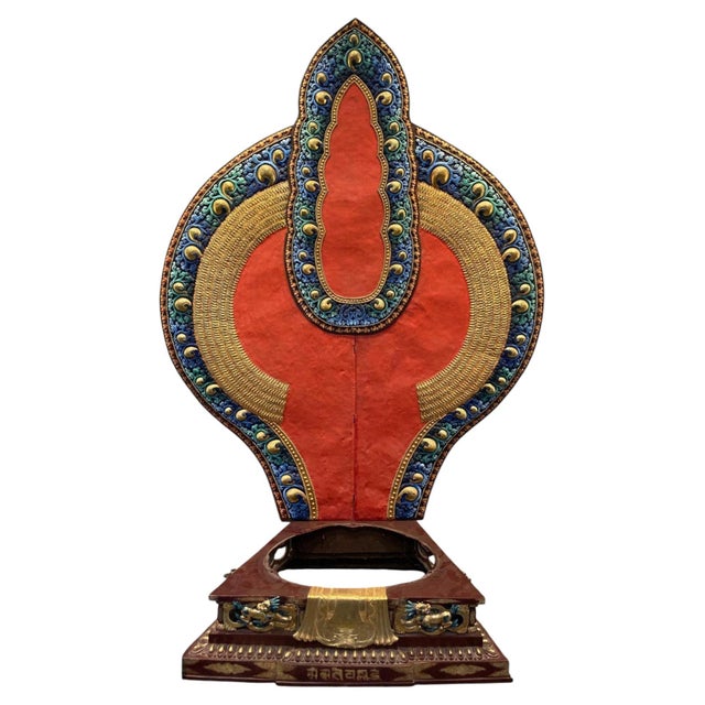 Monumental 88-Inch 24k Gilt Copper Thousand-Armed Avalokiteshvara, Nepal, 1980 For Sale - Image 12 of 17