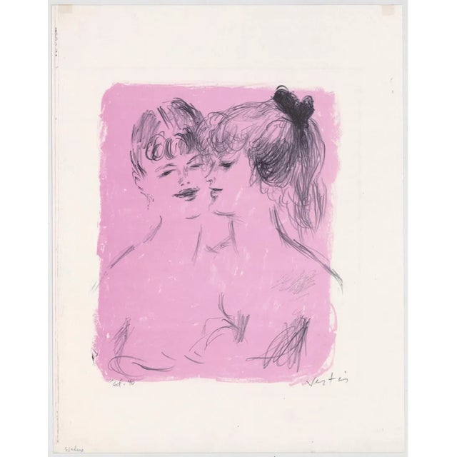 Marcel Vertes (1895 - 1961) lithograph on paper of two females; pencil signed, titled and numbered, noted on the back as...