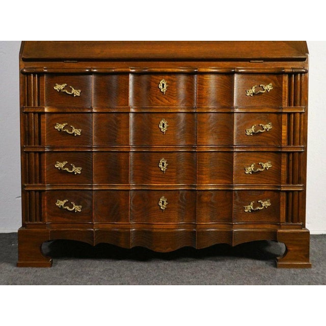 Baroque Style Slanted Flap Secretaire For Sale - Image 11 of 17