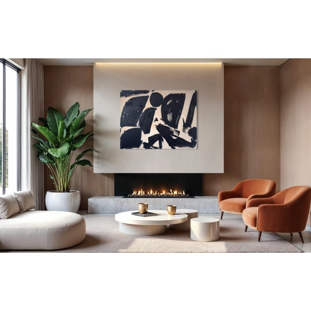Contemporary Gathering, Contemporary Abstract Expressionist Painting by Matt Higgins For Sale - Image 3 of 8