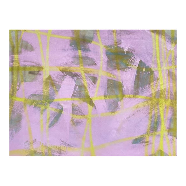 Mirtha Moreno, Large Painting Titled “Palm Beach”, 2021 For Sale