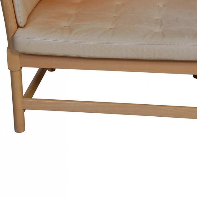 Spoke-Back Sofa in Leather by Børge Mogensen, 1987 For Sale - Image 9 of 18