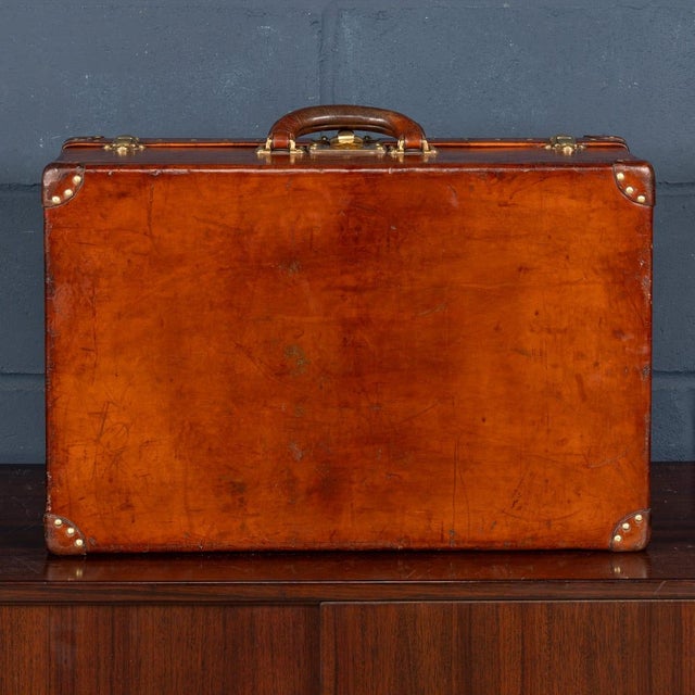 Brown Antique French Leather Travelling Case from Louis Vuitton For Sale - Image 8 of 18