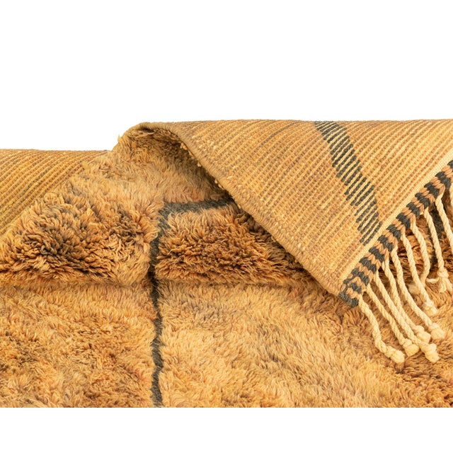 Textile Large Hand-Knotted Wool Rug by Azele Studio For Sale - Image 7 of 10