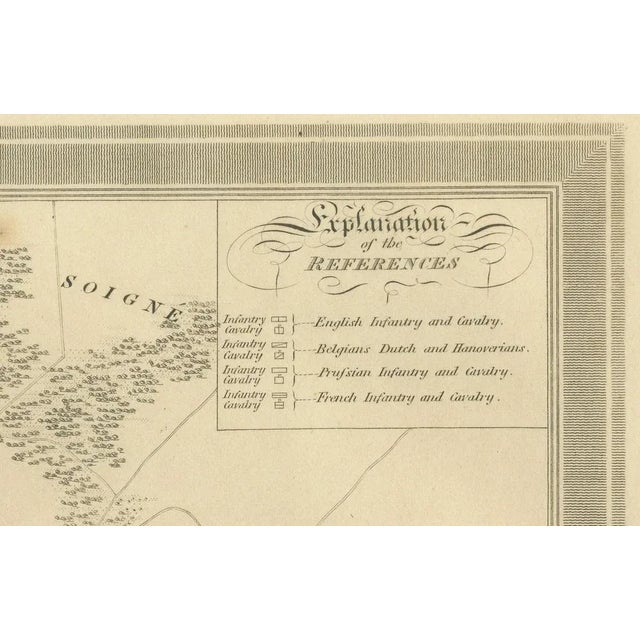 Early 19th Century Map of the Glorious Battle of Waterloo, 1816 For Sale - Image 5 of 10