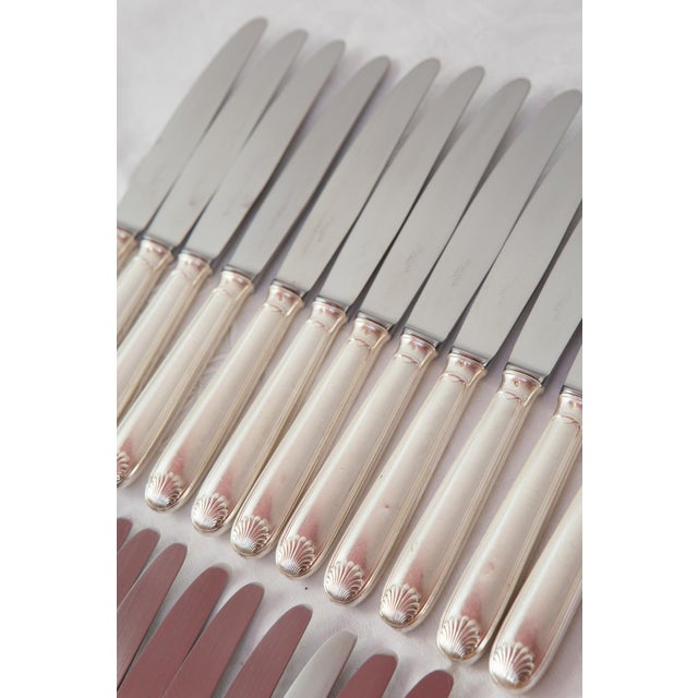 French Table and Starter Knives from Argental, 1950s, Set of 24 For Sale - Image 3 of 7