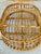 Tan Mid-Century Italian Rattan and Bamboo Bar Cart in the Manner of Franco Albini For Sale - Image 8 of 12