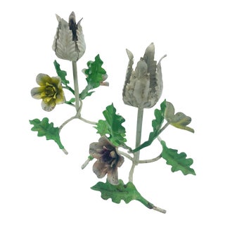 Vintage Tole Candle Holders For Sale