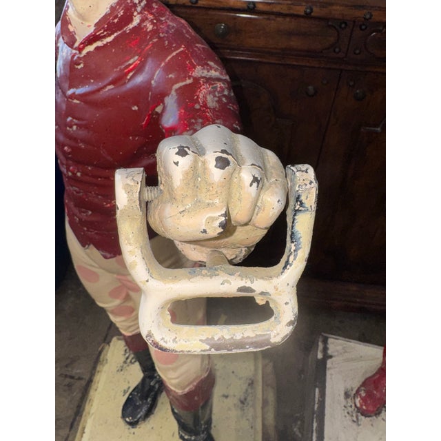Pair of Vintage Cast Iron Lawn Jockey Hitching Posts For Sale - Image 12 of 12