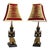 Antique Thai Lacquered & Gilt Figural Bronze Teppanom Guardian Angel Lamps - a Pair For Sale - Image 4 of 11