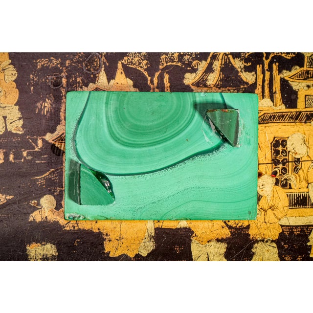 Green Miniature Malachite Natural Stone Vintage Specimen Box Home Decor For Sale - Image 8 of 14