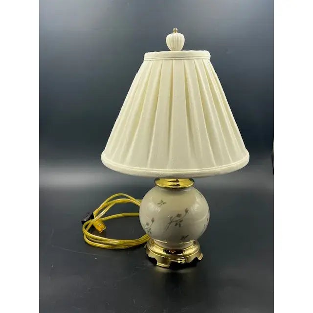Vintage Lenox Table Lamp- Rose Manor Collection For Sale - Image 14 of 18