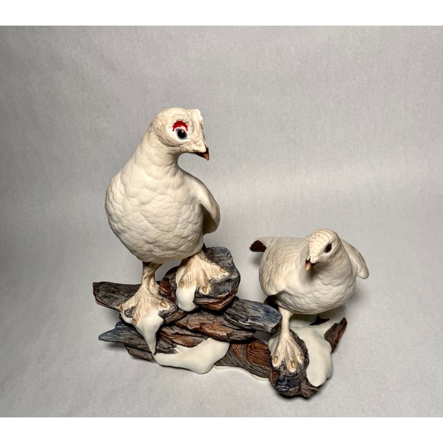 American Boehm Porcelain Ptarmigan Bird Grouping, Limited Edition For Sale - Image 3 of 11