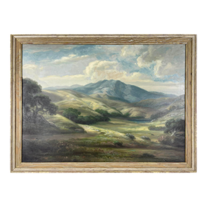 Early 20th Century Palo Alto Foothills Landscape Oil Painting by Bruce Nelson