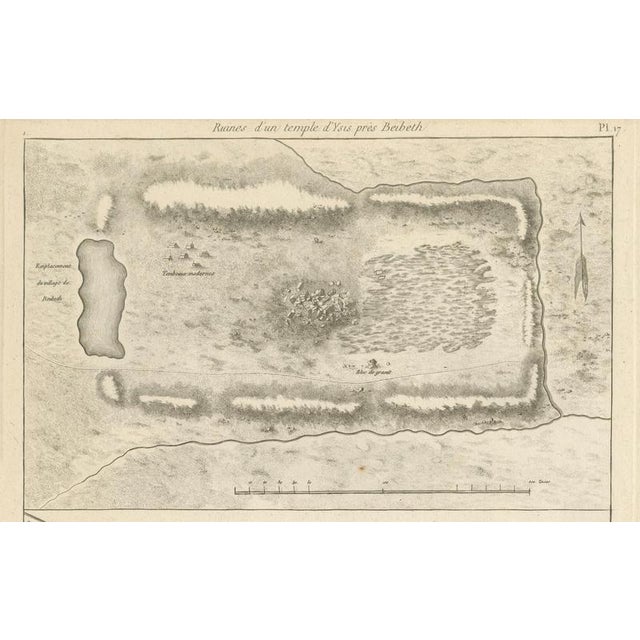 Dominique Baron Vivant Denon, Egypt Architecture and Topography, 1802, Copper Engravings on Paper, Set of 3 For Sale - Image 11 of 17